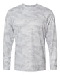 Paragon Unisex Pompano Performance Camo Long Sleeve T-Shirt. 217 - Aluminum