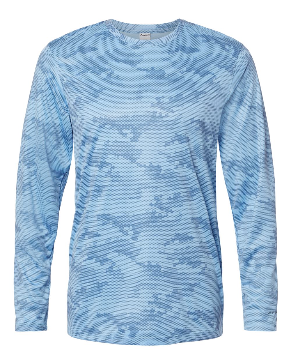 Paragon Unisex Pompano Performance Camo Long Sleeve T-Shirt. 217 - Blue Mist