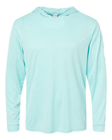 Paragon Unisex Bahama Performance Hooded Long Sleeve T-Shirt. 220 - Aqua Blue
