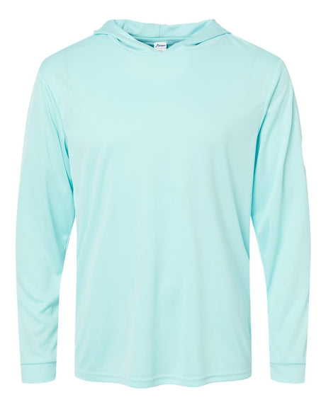 Paragon Unisex Bahama Performance Hooded Long Sleeve T-Shirt. 220 - Aqua Blue