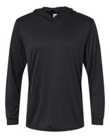 Paragon Unisex Bahama Performance Hooded Long Sleeve T-Shirt. 220 - Black