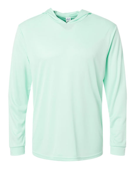 Paragon Unisex Bahama Performance Hooded Long Sleeve T-Shirt. 220 - Mint Green