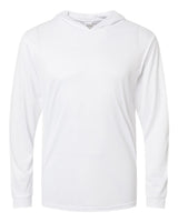 Paragon Unisex Bahama Performance Hooded Long Sleeve T-Shirt. 220 - White