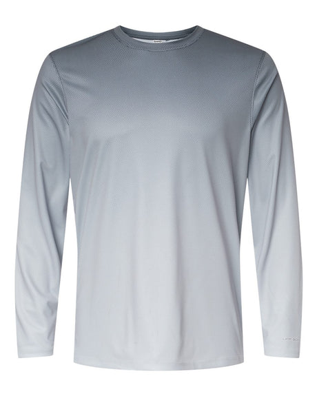 Paragon Unisex Barbados Performance Pin Dot Long Sleeve T-Shirt. 225 - Black/ Light Charcoal
