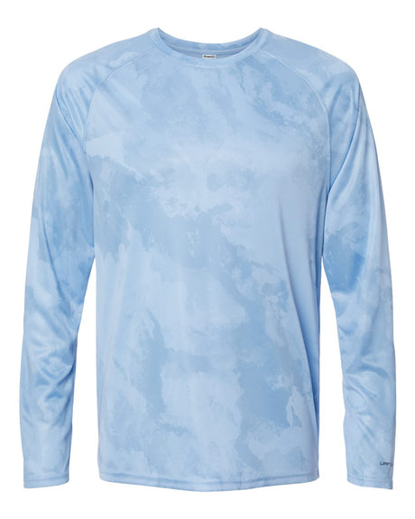 Paragon Unisex Cabo Camo Performance Long Sleeve T-Shirt. 228 - Blue Mist