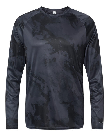 Paragon Unisex Cabo Camo Performance Long Sleeve T-Shirt. 228 - Graphite