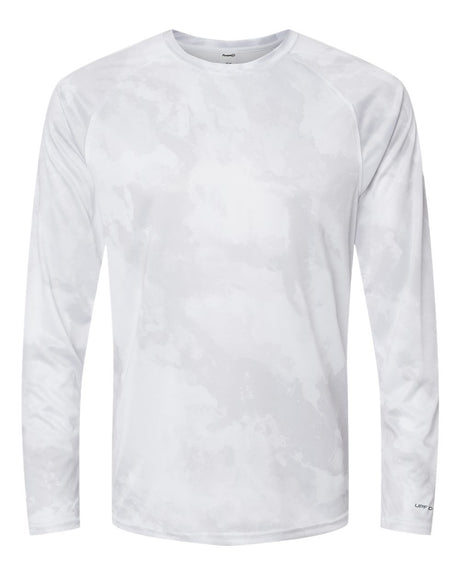 Paragon Unisex Cabo Camo Performance Long Sleeve T-Shirt. 228 - White