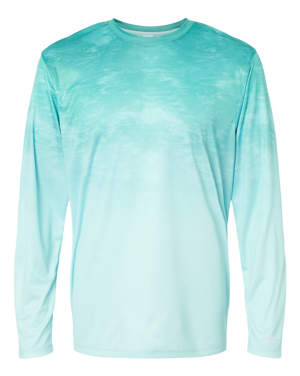 Paragon Unisex Montauk Oceanic Fade Performance Long Sleeve T-Shirt. 229 - Aqua Fade