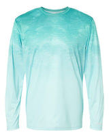 Paragon Unisex Montauk Oceanic Fade Performance Long Sleeve T-Shirt. 229 - Aqua Fade