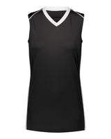 Augusta Sportswear Girls' Rover Jersey. 1688 - Black/ White