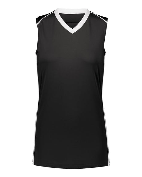 Augusta Sportswear Girls' Rover Jersey. 1688 - Black/ White