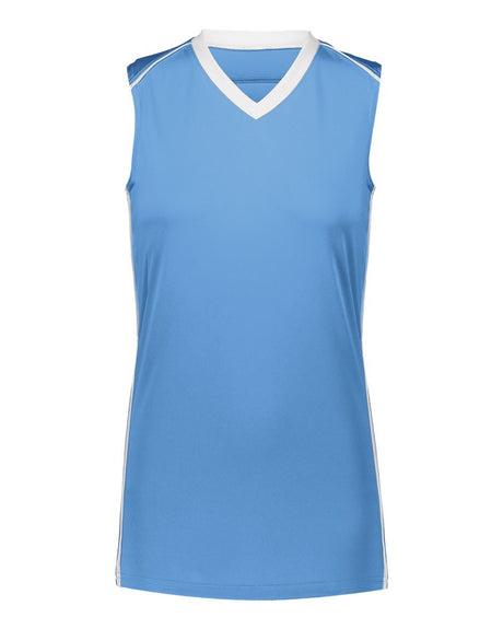 Augusta Sportswear Girls' Rover Jersey. 1688 - Columbia Blue/ White