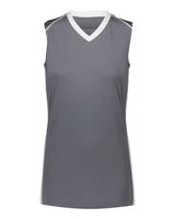 Augusta Sportswear Girls' Rover Jersey. 1688 - Graphite/ White