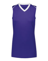 Augusta Sportswear Girls' Rover Jersey. 1688 - Purple/ White