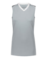 Augusta Sportswear Girls' Rover Jersey. 1688 - Silver/ White