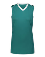 Augusta Sportswear Girls' Rover Jersey. 1688 - Teal/ White