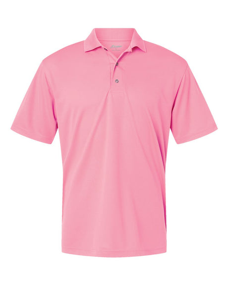 Paragon Men's Saratoga Performance Mini Mesh Polo. 100 - Charity Pink