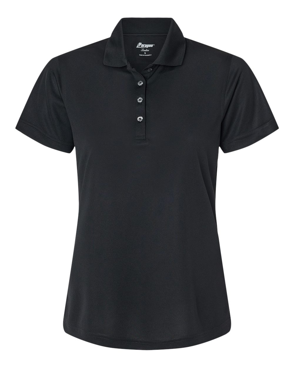 Paragon Women's Saratoga Performance Mini Mesh Polo. 104 - Black