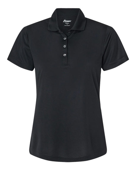 Paragon Women's Saratoga Performance Mini Mesh Polo. 104 - Black