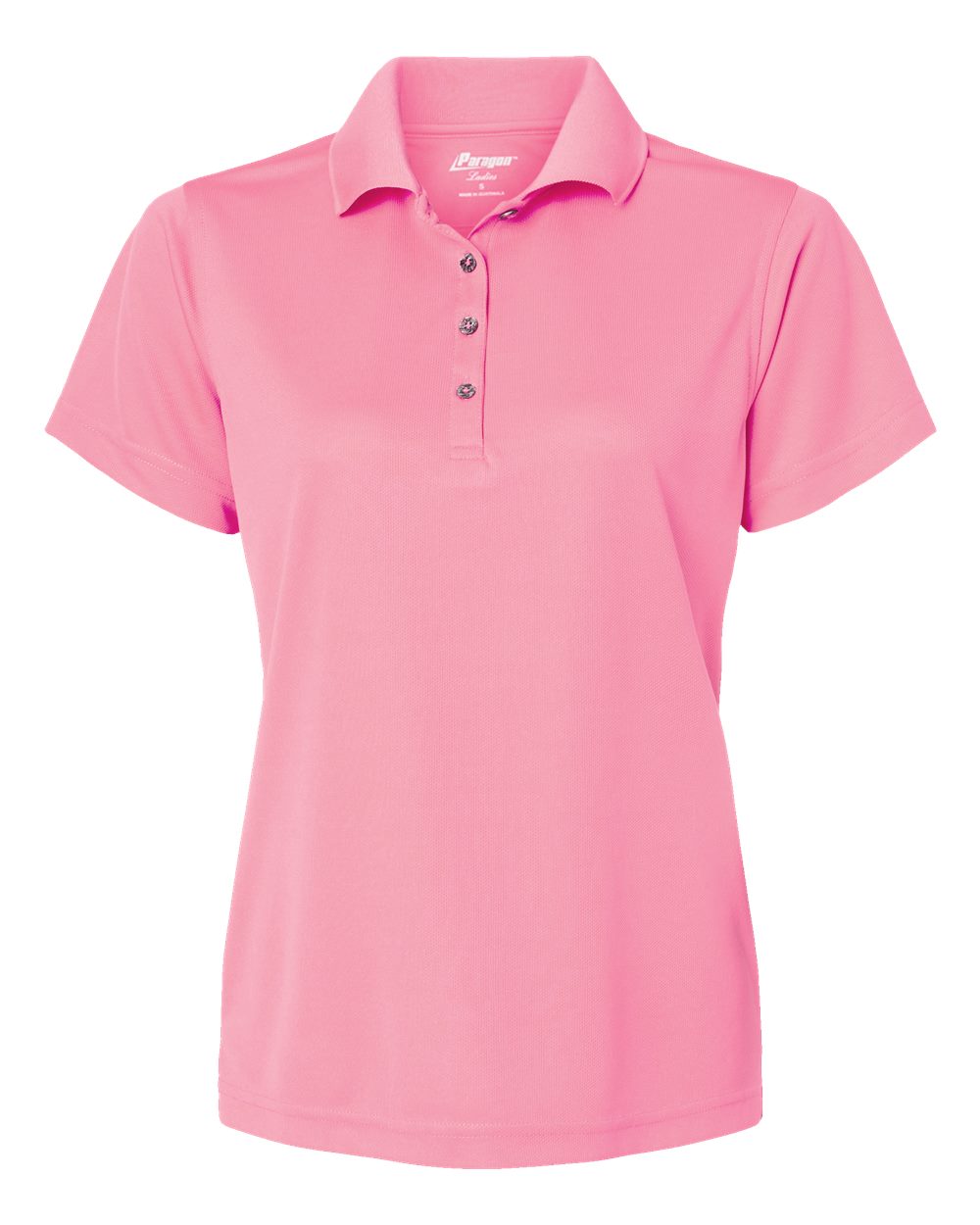 Paragon Women's Saratoga Performance Mini Mesh Polo. 104 - Charity Pink