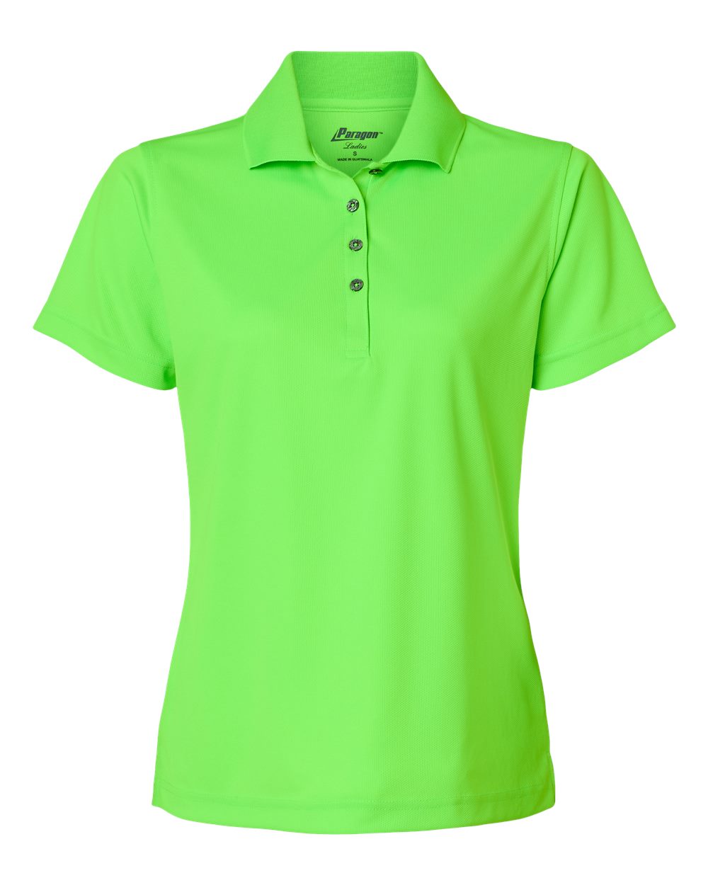 Paragon Women's Saratoga Performance Mini Mesh Polo. 104 - Neon Lime