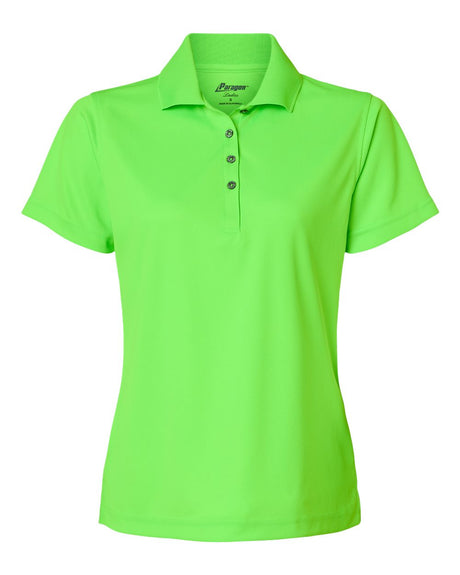 Paragon Women's Saratoga Performance Mini Mesh Polo. 104 - Neon Lime