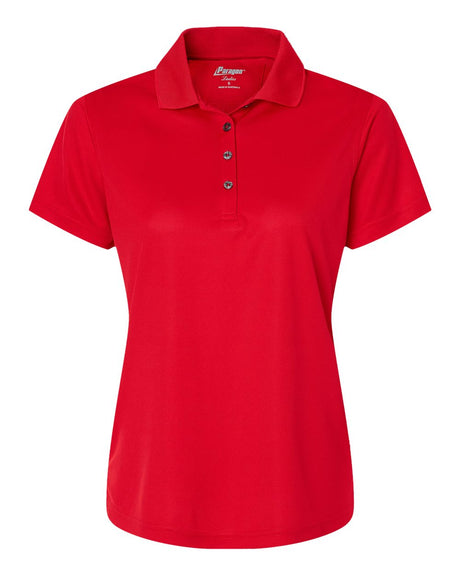 Paragon Women's Saratoga Performance Mini Mesh Polo. 104 - Red
