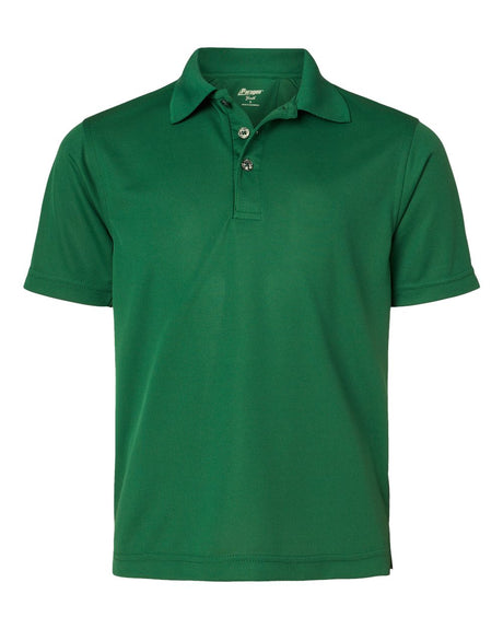 Paragon Youth Saratoga Performance Mini Mesh Polo. 108Y - Hunter Green
