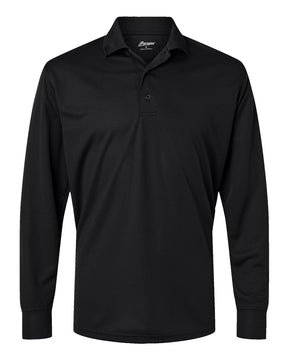 Paragon Men's Prescott Long Sleeve Polo. 110 - Black