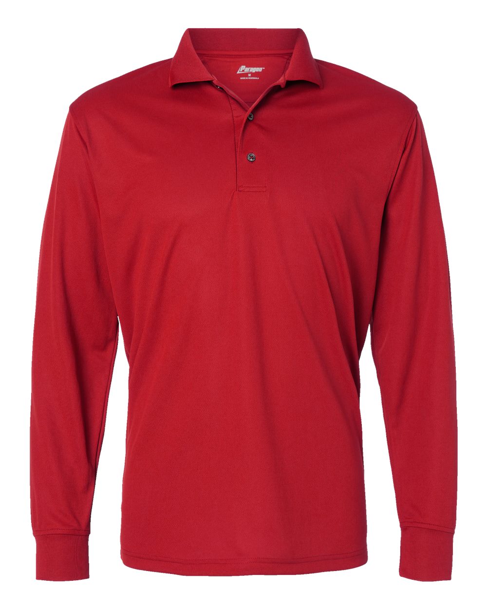 Paragon Men's Prescott Long Sleeve Polo. 110 - Red