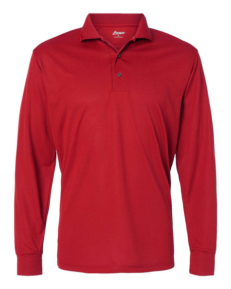 Paragon Men's Prescott Long Sleeve Polo. 110 - Red