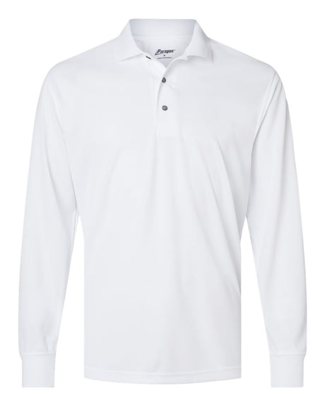 Paragon Men's Prescott Long Sleeve Polo. 110 - White