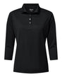 Paragon Women's Lady Palm Three-Quarter Sleeve Polo. 120 - Black
