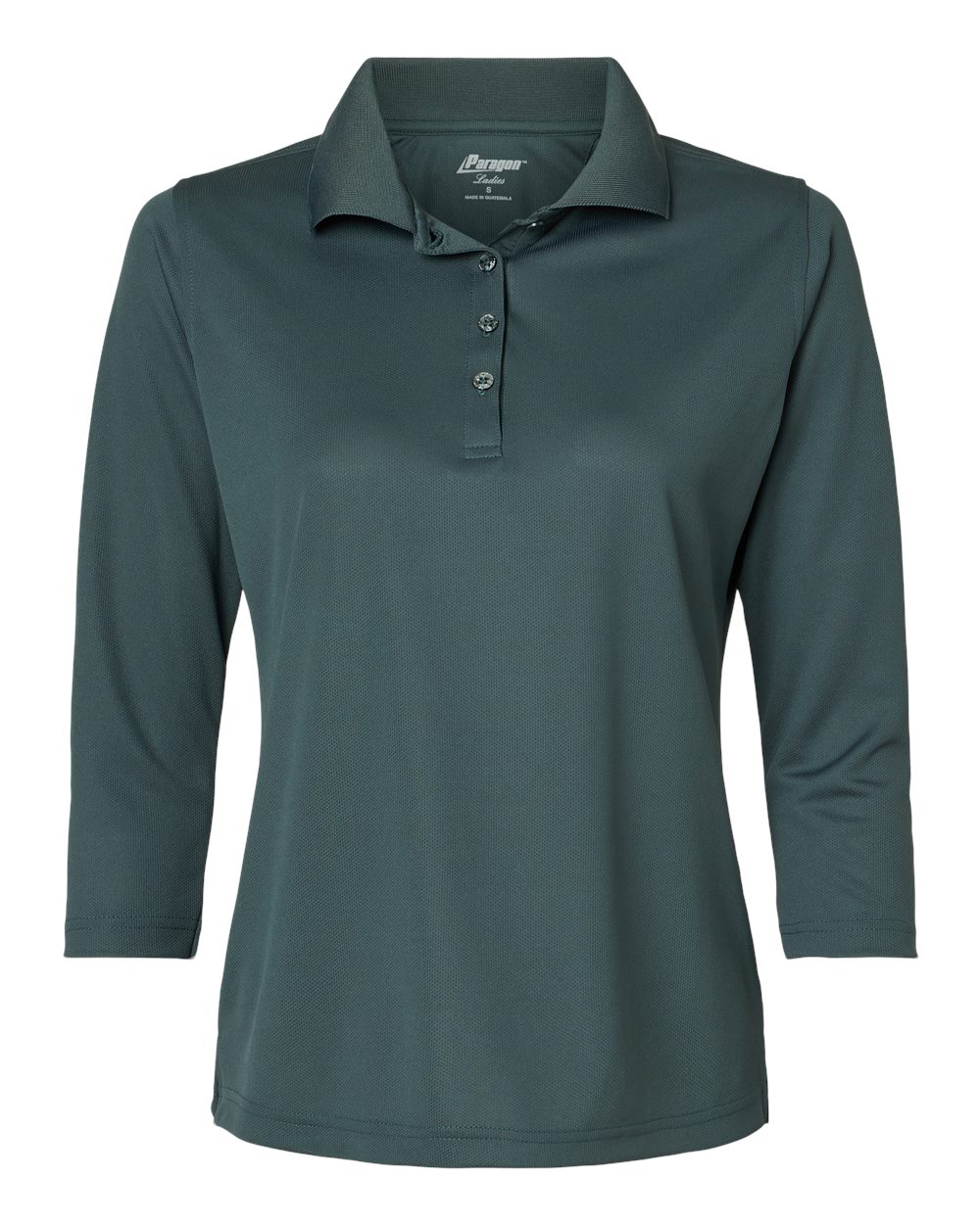 Paragon Women's Lady Palm Three-Quarter Sleeve Polo. 120 - Carbon
