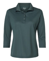 Paragon Women's Lady Palm Three-Quarter Sleeve Polo. 120 - Carbon