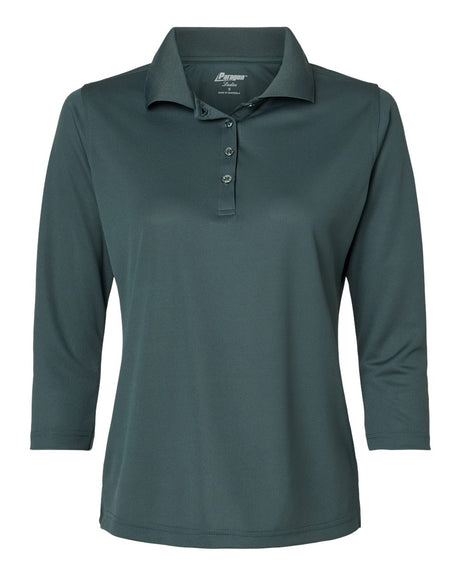 Paragon Women's Lady Palm Three-Quarter Sleeve Polo. 120 - Carbon
