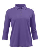 Paragon Women's Lady Palm Three-Quarter Sleeve Polo. 120 - Grape