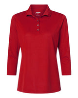 Paragon Women's Lady Palm Three-Quarter Sleeve Polo. 120 - Red