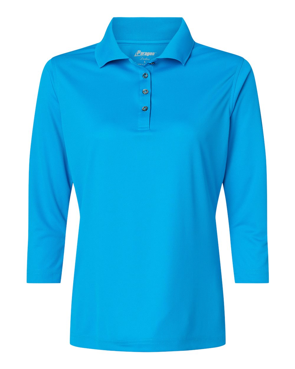 Paragon Women's Lady Palm Three-Quarter Sleeve Polo. 120 - Turquoise
