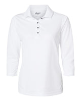 Paragon Women's Lady Palm Three-Quarter Sleeve Polo. 120 - White