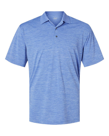 Paragon Men's Dakota Striated Heather Polo. 130 - Peri Blue Heather