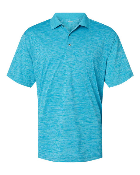 Paragon Men's Dakota Striated Heather Polo. 130 - Turquoise Heather