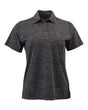 Paragon Women's Dakota Striated Heather Polo. 131 - Black Heather
