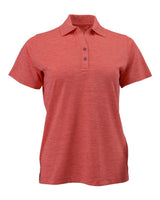 Paragon Women's Dakota Striated Heather Polo. 131 - Melon Heather