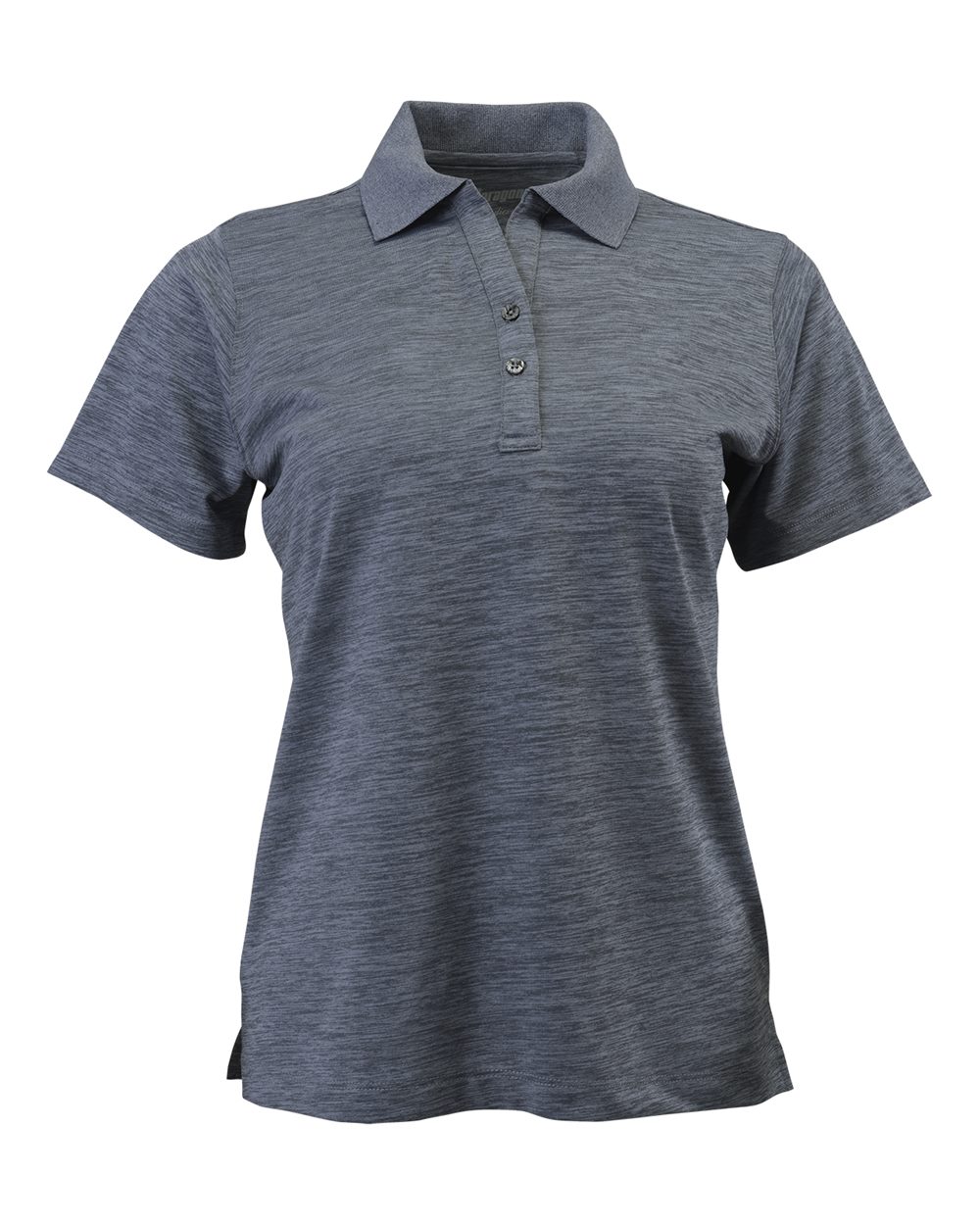 Paragon Women's Dakota Striated Heather Polo. 131 - Steel Grey Heather