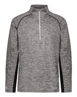 Holloway Men's Electrify CoolCore® Quarter-Zip Pullover. 222574 - Black Heather