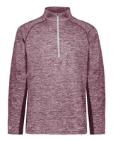 Holloway Men's Electrify CoolCore® Quarter-Zip Pullover. 222574 - Maroon Heather