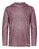 Holloway Men's Electrify CoolCore® Hooded Sweatshirt. 222589 - Maroon Heather