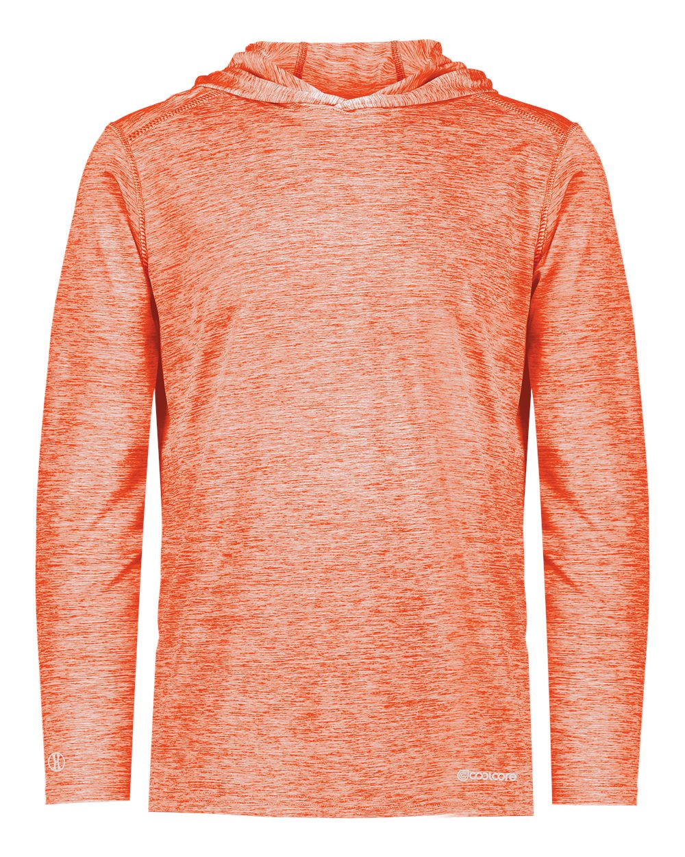 Holloway Men's Electrify CoolCore® Hooded Sweatshirt. 222589 - Orange Heather