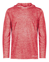 Holloway Men's Electrify CoolCore® Hooded Sweatshirt. 222589 - Scarlet Heather